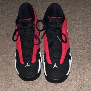 Air Jordan 14 Retro Gym Reds. Selling for $250